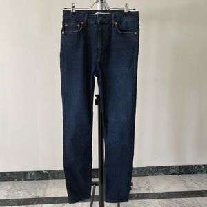 Zara dark blue skinny jeans. Size 8.